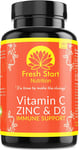 Vitamin C and Zinc Tablets with Vitamin D3 for Maintenance of Normal Immune 180