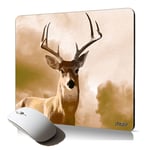 tapis de souris souple cerf brame ciel nuage cervide animaux de foret faon biche accessoire PC portable fixe