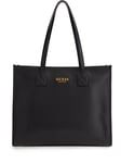 Guess Hwvb866523 Silvana Top Handle Tote Bag In Black