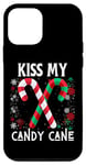 Coque pour iPhone 12 mini Kiss My Candy Cane Fight Naughty Ugly Pull de Noël