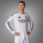 adidas Real Madrid 24/25 Long Sleeve Home Authentic Jersey Men