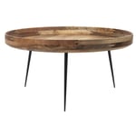 Bowl Coffee Table Natural Lacquered Mango Wood, 75 cm