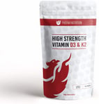 High Strength Vitamin D3 and K2 360 Tablets - 4,000 IU 250mcg - Phoenix...