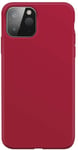 XQISIT Silicone Case for iPhone 12 Mini 5.4" Red Soft Touch Cover