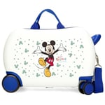 Joumma Disney Mickey Best Friends Together Valise pour Enfant Blanc 45 x 31 x 20 cm Rigide ABS 24,6 L 1,8 kg 2 Roues Bagage Main, Blanc, Valise pour Enfant