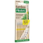 Piksters Bamboo Interdental Brush - Size 3 Yellow 0.90mm - 8 Brushes Per Pack