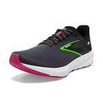 BROOKS Femme Launch 10 Sneaker, Black/Blackened Pearl/Green, 43 EU