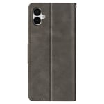 Vintage Card Holder and Video Support Case for Samsung Galaxy A05, Dark Grey