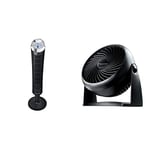 Honeywell QuietSet Tower Fan (5 Speed Settings, Oscillating 75°, Timer Function, Remote Control) HY254 & TurboForce Power Fan, HT900E