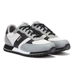 Hugo Boss Mens Parkour Trainers Grey Rubber - Size UK 6