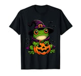 Scary Halloween Frog Toad Witch Hat Costume Spooky Season T-Shirt