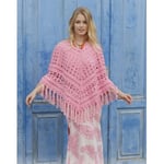 Mamma MiaÃÂ by DROPS Design - Poncho Hekleoppskrift str. S - XXXL - XX-Large/XXX-Large