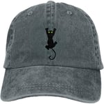 Yunmic The Black Cat's Claw Unisex Adjustable Baseball Caps Denim Hats Cowboy Sport Outdoor