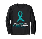 I Wear Teal For My Great Grandma Cervical Cancer Awareness Long Sleeve T-Shirt