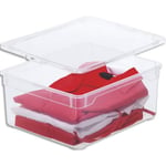 Sundis Boîte Clear box rangement Polypropylène Superposable combinable gamme Box 18L 40xh17x33,5cm