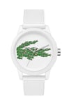 Lacoste Analogue Quartz Watch for Men with White Silicone Bracelet - 2011039