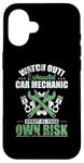 iPhone 16 Watch Out Exhausted Car Mechanic annoy own Risk Case