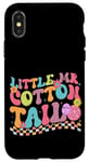 Coque pour iPhone X/XS Little Mr. Cotton Tail Jeu de Pâques