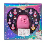 Lip Smacker Nail Art Blockbuster Set, de Vernis à Ongles pour Enfants, 8 Vernis à Ongles, 22 Autocollants et 1 Séchoir à Ongles, Pinces à Cheveux et Bagues, Ensemble Tout-en-Un