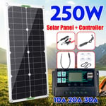 Panneaux solaires 250w  pour Camping, escalade, pêche, randonnée, pique nique-30A Contrôleur