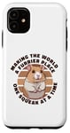 Coque pour iPhone 11 Hamster doré Making World A Furrier Place