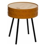 Atmosphera Créateur D'intérieur - Table d'Appoint Design Coffre 'Shiro' 45cm Moutarde