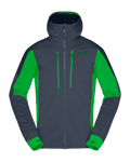 Trollveggen Powerstretch Pro Zip Hood M Cool Black/Classic Green (S)