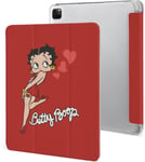 Étui Betty Pour Ipad Pro 2021 12,9 Pouces, Type Ordinateur Portable, Support À Trois Volets Avec Porte-Stylo, Veille/Réveil Automatique