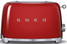 Grille-pain 2 fentes 950w rouge Smeg TSF01RDEU