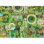 wanghan Puzzle Adulte 1000 Pièces Puzzle Classique Jouets Jouet en Bois pour Enfants Décoration De La Maison Cadeaux d'art Jardin des Serpents animaux-50x75cm