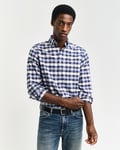 GANT - Rutete oxford-skjorte, regular fit til herre white