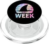 2025 Week Retro Shark Fin Lover Sea Ocean Animal Summer Trip PopSockets PopGrip for MagSafe