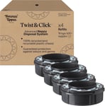 Tommee Tippee Twist and Click Advanced Baby Nappy Bin Refill Cassettes Pack of 4