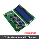 HOPP1602-Module LCD écran bleu IIC/I2C 1602 pour Ardu37UNO R3 mega2560",vert,"1602 - Type Blue and module