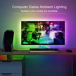 ONSTUY LED Strip Lights 2m for 40-60in TV, USB LED TV Backlight Kit with Remote,RGB Color Changing,16 Color 5050 LEDs Bias Lighting for HDTV