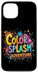 Coque pour iPhone 13 Color Splash Adventure Colorful Paint