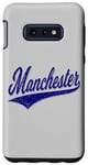 Coque pour Galaxy S10e Manchester City England Varsity SCRIPT Maillot de sport classique