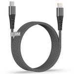 Câble Iphone Usb C 3M [Certifié Mfi], Câble Usb C Vers Lightning 3M Long Nylon Cable Iphone Charge Rapide Cable Lightning Usb C Cordon Fil Chargeur Pour Iphone 14 Pro /14 Plus/13/12/11/X/8/S[L3810]