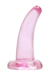 Crystal Clear non realistic dildo 11 cm, Pink