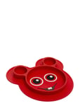 Babblarna- Silic Plate Bobbo Red Teddykompaniet