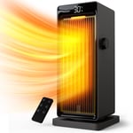 Chauffage D'Appoint 2000W,Eco Radiateur Electrique Ceramique,Ptc Chauffage Electrique,90°Oscillation,24H Minuterie,Thermostat Reglable,Protection Multiple,4 Modes,Salle De Bain,Maison