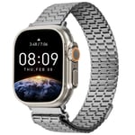 Business Magnetic Armband Apple Watch 45mm Series 8 grå