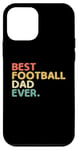 Coque pour iPhone 12 mini Best Football Dad Ever Footballeur Sports