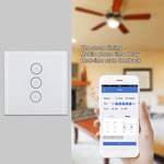 Smart WiFi Dimmer Fan Switch Wireless Timer Voice APP Control For 110‑2 Hot