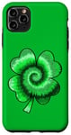 iPhone 11 Pro Max Lucky Tie-Dye Four Leaf St Saint Patrick's Day Clover Case