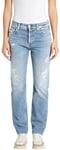 REPLAY Adult WB461 Maijke Straight Jeans, Light Blue 010-3, 24W / 28L