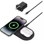 Belkin BoostCharge Pro 2-in-1 Magnetic Wireless Charging Pad with Qi2 15W | Fast