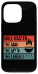 iPhone 13 Pro BBQ Smoker Grill Master The Man Myth Legend Retro Vintage Case