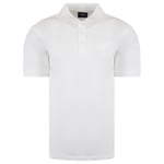 Armani Jeans Plain Mens White Polo Shirt Cotton - Size 3XL