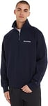 Tommy Hilfiger Men's Sweatshirt with Half-Zip, Blue (Desert Sky), L